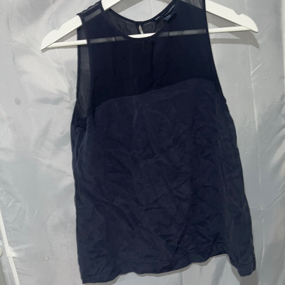 Sleeveless black top